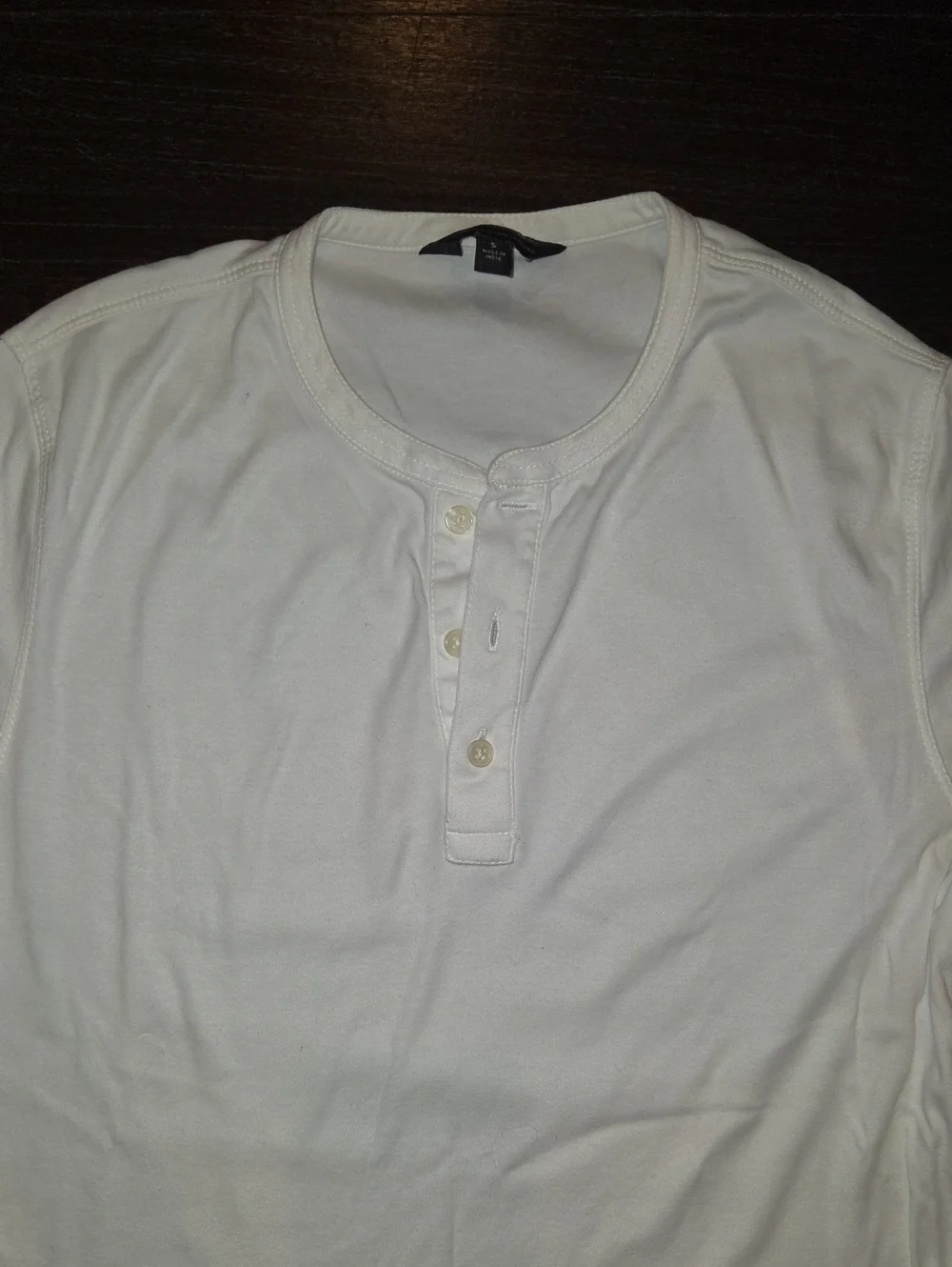 MEN'S WHITE BANANA REPUBLIC LONG SLEEVE T SHIRT $70 SZ S 